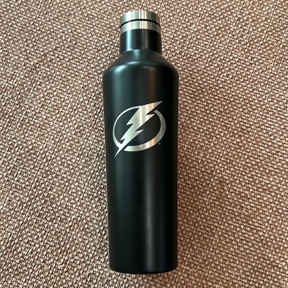 Stainless Steel “Lightning” Water/Coffee Bottle in black - Picture 1 of 3